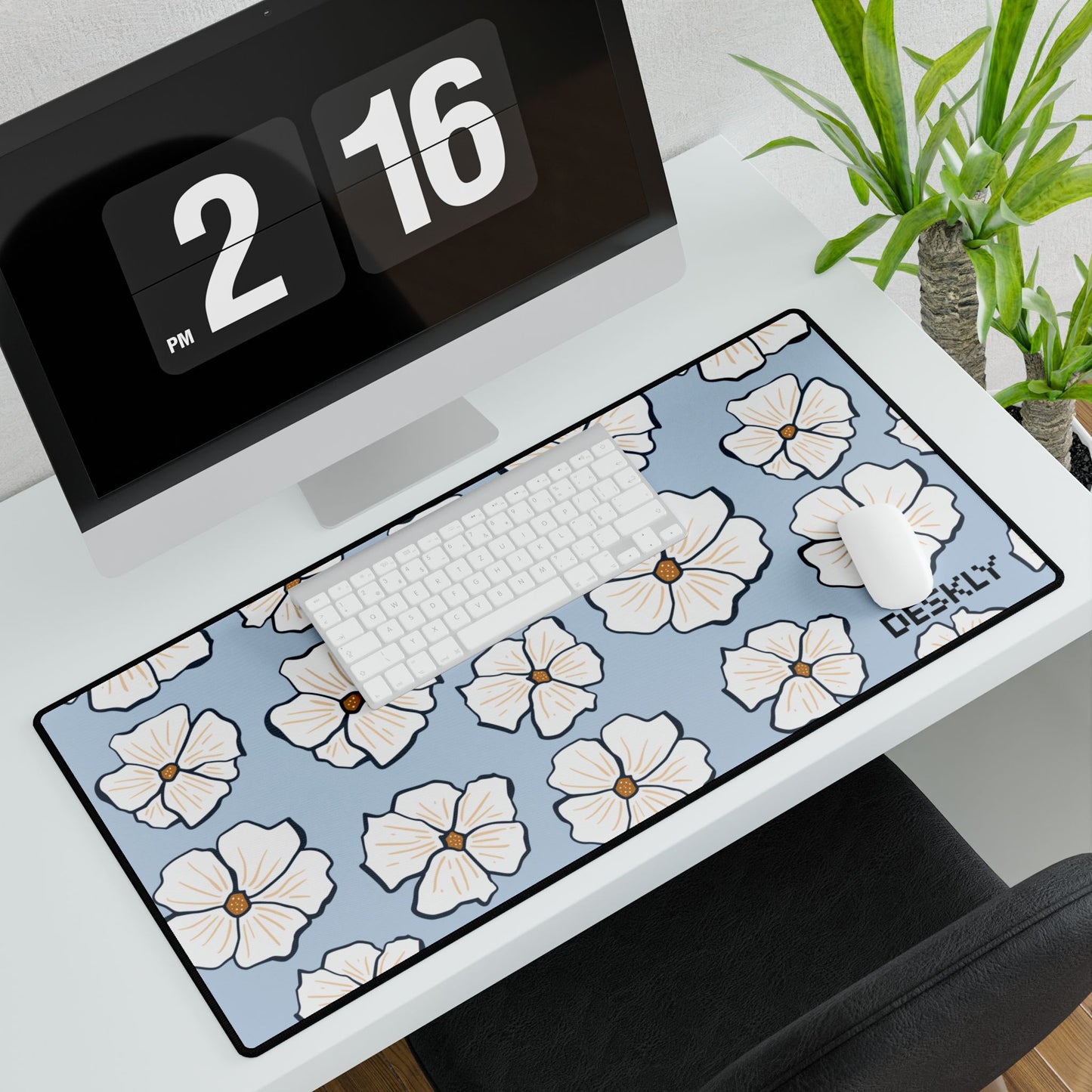 Floral Sky Desk Mat