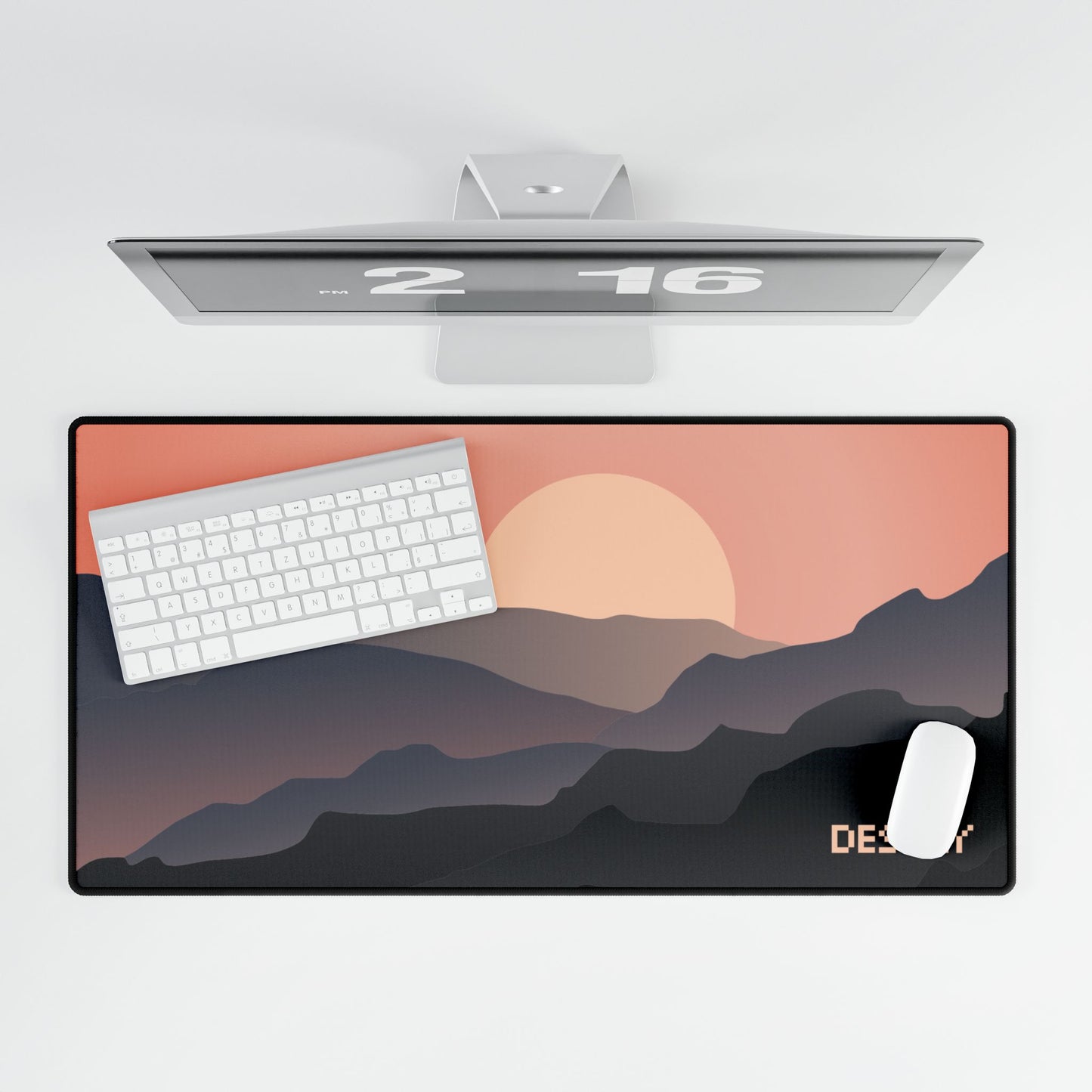 Mountains Sunrise Desk Mat