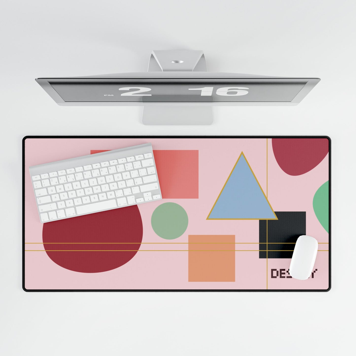 Geometrical Shapes Desk Mat