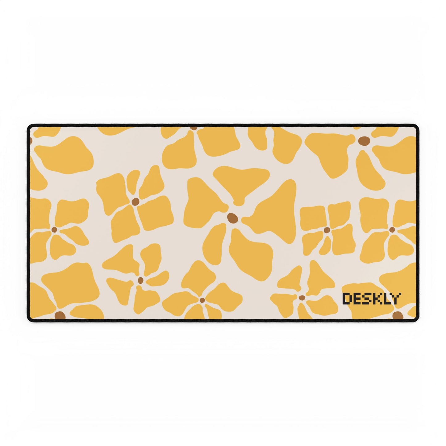 Floral Yellow Desk Mat