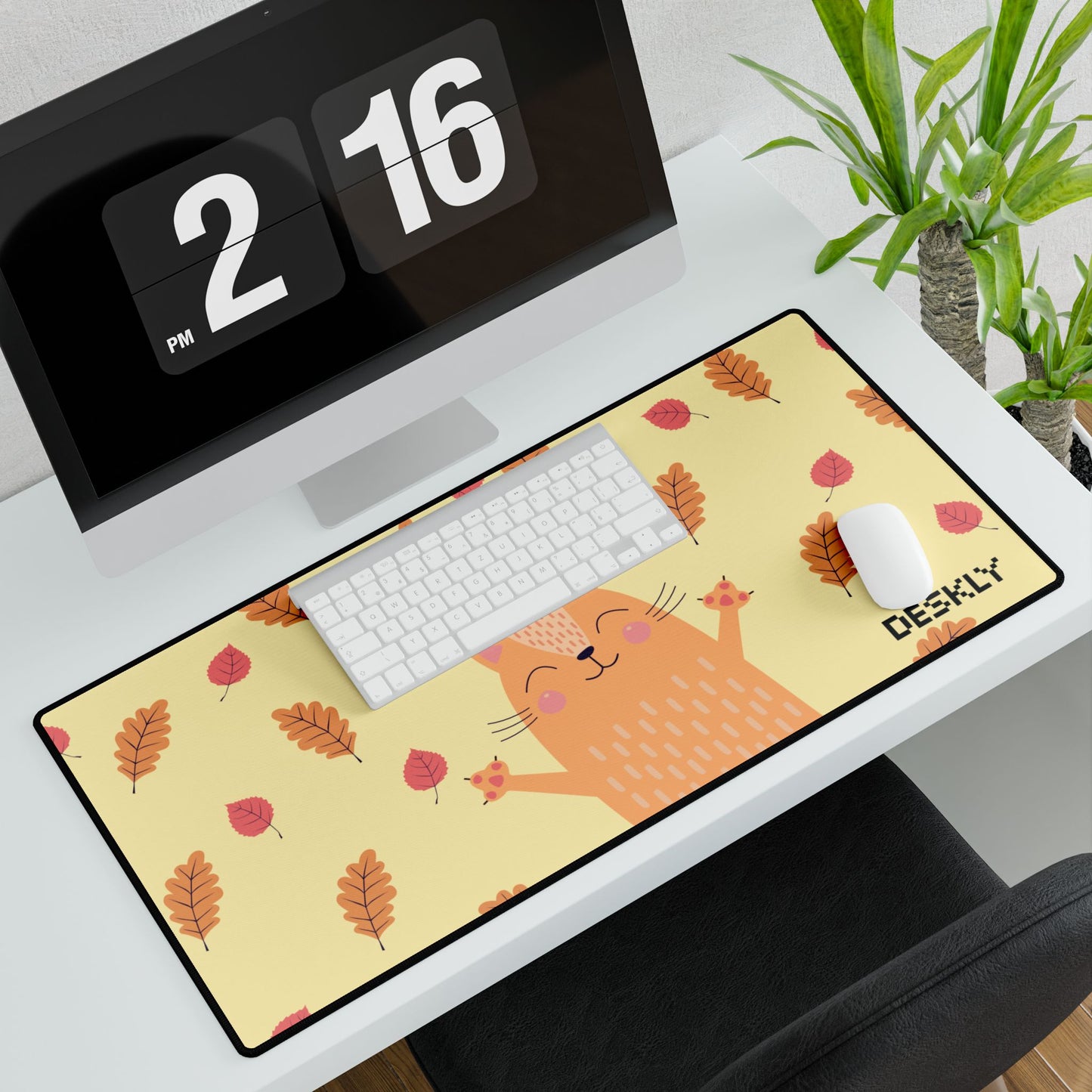 Happy Cat Desk Mat