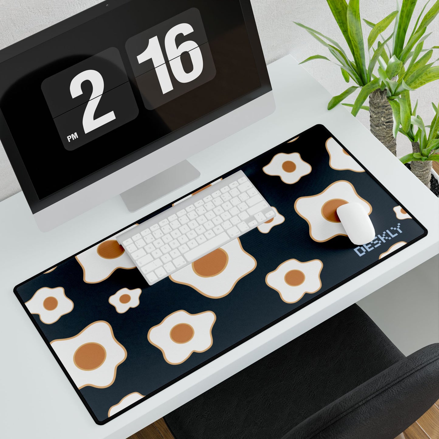 Egg Floral Desk Mat